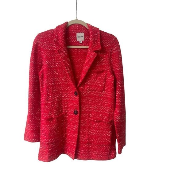 Nic + Zoe sweater knit jacket Ted and white sz small - Picture 1 of 4